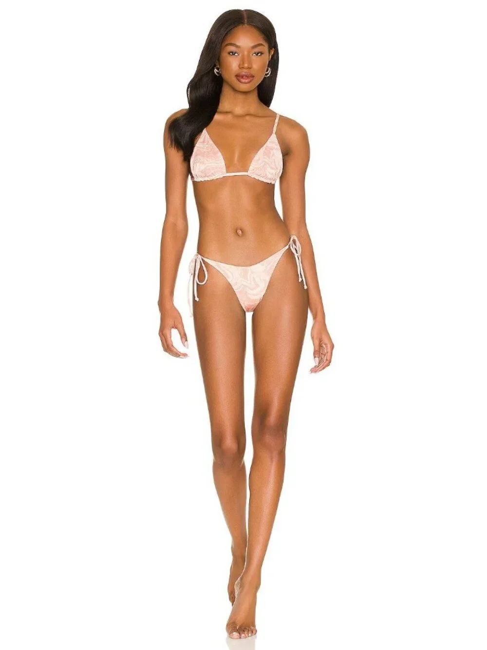 L*Space Lennox Classic Bikini Bottom in All Swirled Up New Womens Swimsuit